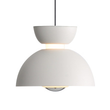 Golden Canada 1816-2S SNW-CH - Wry Lighting Vintra Integrated LED Pendant in Sand White and Chrome shade
